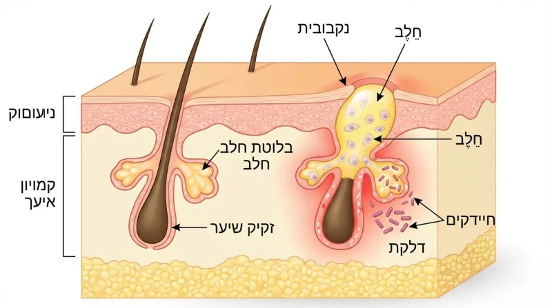 אקנה בגב: למה זה קורה ואיך מטפלים בלי להסתתר בקיץ