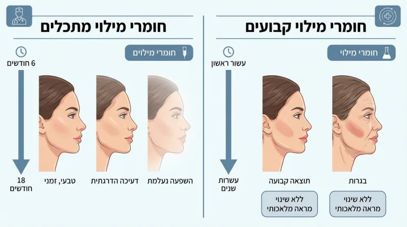 חומרי מילוי: מתכלים מול קבועים — מה ההבדל ולמי זה מתאים